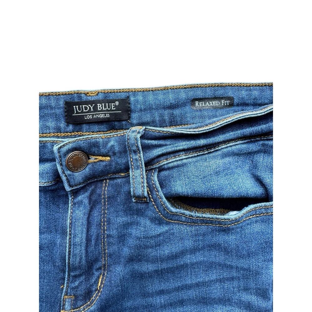 Judy Blue Women's Relaxed Fit Straight Medium Wash Denim Jeans Size 9/29 K02 - Picture 3 of 6